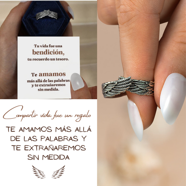 Anillo Alas de Ángel de la Guarda